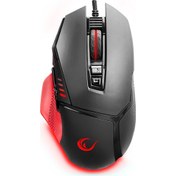 Resim Everest Rampage Centaur Smx-R13 Siyah/Kırmızı 8 Tuş Gaming Rgb Mouse 