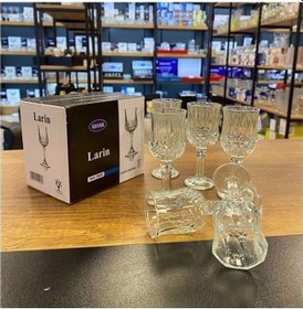 Resim 6'lı Larin Kahve Yanı Su Bardağı Şeffaf Renk Royaleks-70682 