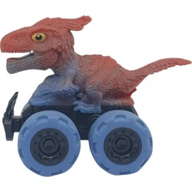 Resim Wovna Sürtmeli Dinazor Arabalar cm - H-20 - Parasaurolophus - Mavi 