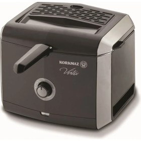 Resim A486 Vertex Fritöz Siyah, Şık ve Kullanışlı Mutfak Cihazı 