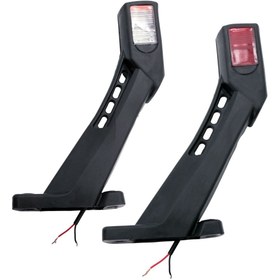 Resim Mega Oto Market Araç Tır Kamyon Römork Karavan Yan Ikaz Lambası 3 Işıklı 12V/24V 