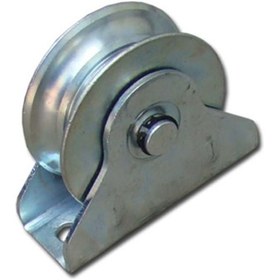 Resim HIRSAN Hırsan Tablalı Kapı Altı Makarası Takmatik Ray Tekeri Kepli 100mm 