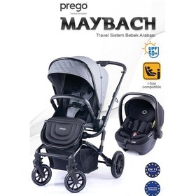 Resim Prego Maybach İ-size Uv Tenteli Bebek Arabası Gri 2405 