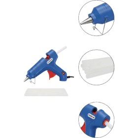 Resim İsmiyle Al Ev ve Hobi Için 60 W Silikon Tabancası 11 mm Uyumlu 5 Adet Hediye Silikon 