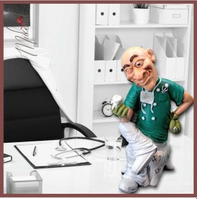 Resim Komik Dişçi Figürü - 1 Dişçi Heykeli - Diş Kliniği Dekoru -dişçi 