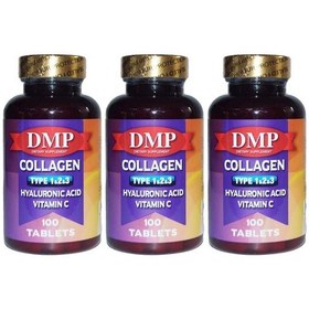 Resim Dmp Collagen Type 1-2-3 Hyaluronic Acid Vitamin C 3X100 Tablet 