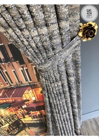 Resim Fon Perde Taç Marka Ultra Dolgun Jakarlı Fonluk 