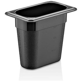 Resim GastroPlast Gn1/9-150 Mm Polikarbon Gastronom Küvet, Siyah 