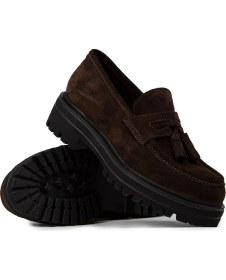 Resim Deery Kadın Hakiki Süet Kahverengi Püsküllü Loafer - 02020ZKHVE01 