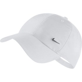 Resim Nike Metal Swoosh Unisex Beyaz Şapka 943092-100 