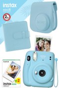 Resim Fujifilm Instax Mini 11 Mavi Fotoğraf Makinesi Ve Kare Albümlü Hediye Seti 11 