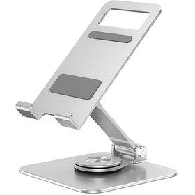 Resim Thentech Akıllı Telefon Tablet Standı Metal Tam Tur Dönebilen Sağlam Güçlü Stand 