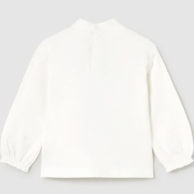 Resim Mayoral Kız Bebek Manşet Kollu Sweatshirt KREM 