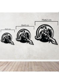 Resim Cesur Savaşçı Metal Duvar Dekoru 