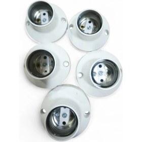 Resim FDN Duvar Duy Bakalit Standart E27 Duy Eğik Açılı (5 Adet) 