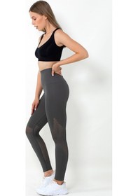Resim Miofit Efficiency Yüksek Bel Toparlayıcı Seamless Spor Tayt Gri 