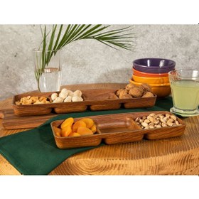 Resim Madame Coco Marivi Dört Bölmeli Çerezlik 33cm 1plse047 10x33x2,5cm-std 