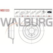 Resim Walburg-wbd1333 - Fren Dıskı Arka Duz 5 Bjn 302 12 63,6 69,3 Vo 