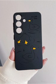 Resim enfein Balporsuku Samsung Galaxy A04s İle Uyumlu Telefon Kılıfı Baskı Desenli Kapak PNKY Duck 