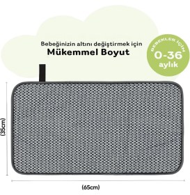 Resim Braventa Collection Bebek Bakım Örtüsü, Bebek Alt Açma Minderi, Su Geçirmez Bebek Minderi (Woods) 