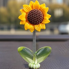 Resim Güneş Çiçeği Araba Gösterge Paneli Dekoru, Yaratıcı Bobblehead Çiçeği, Kaymaz ABS Malzeme, Hareketli Güneş Çiçeği Süsü, Araç Merkezi Konsol ve Dikizciye Dekorasyonu için Güvenli Sürüş Aksesuarı, Gösterge Paneli Süsü | Canlı Gösterge Paneli Aksesuarı | Kaymaz Tasarım, Araba Dekoru 