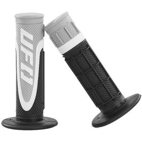 Resim Hightower Gripli 22-24mm Universal Motosiklet Atv Gidon Suzuki Honda Kawasaki Motocross Gripleri Gri 