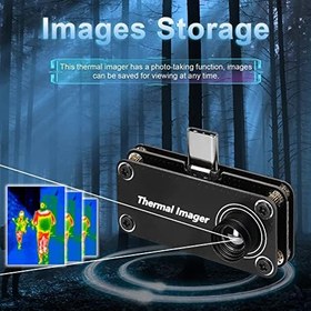 Resim Thermal Imager, Type-C Arayüzü 32 * 32 Çözünürlük Termal Görüntüleyici Çok İşlevli Sıcaklık Ölçüm Ölçer Cep Telefonu OTG İşlevli Android Cep Telefonu için 