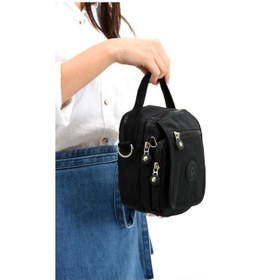 Resim Çapraz Askılı Ultra Hafif Çok Cepli Unisex Çantası Siyah Model: 571-6k - Siyah 