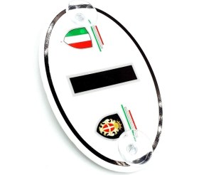 Resim BS.Elektronik Etiketçilere Özel Oval Italya (I) Cam Süsü Pleksi Vantuzlu Arma (552068665) 