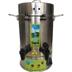 Resim Yns Inox Elektrikli Semaver Çay Makinesi 304 Krom Paslanmaz Çelik 60 Bardak 
