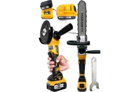 Resim Bulldozer Predator 36V Şarjlı Testere ve Taşlama+Bulldozer Xfuel Darbeli Çift Akülü Şarjlı Vidalama 