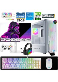 Resim Fazeon Astra X710 i5-14400F 32 GB 1 TB M.2 NVMe SSD 8 GB RTX5060 24.5" Free Dos Masaüstü Oyuncu Bilgisayarı 