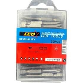 Resim Leo Ph0 50MM ¼’’ S2 Kalite Mıknatıslı Bits Yıldız Uç ( 30 Adet) 