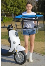 Resim Siyah Renk Motorsiklet Tentesi 