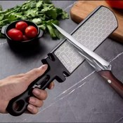 Resim Nivda Elmas Yüzeyli Seramik Taşlı 5 Fonksiyonlu Prof (Bıçak ve Makas Bileme Taşı) Şef Bıçağı 