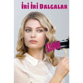 Resim Shibowavy 38 mm Derin Wag Saç Maşası Metal Malzeme ile Ultra Kalın Dalga ve Isı Ayarı Özellikleri 