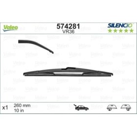 Resim Valeo Silecek Süpürgesi 260 mm Pls Arka Chevrolet Aveo-Dacıa Dokker/sandero-Renault Megane Iı/scenıc 