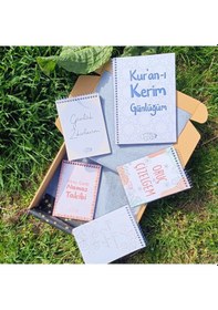 Resim Yıldız Seti Defter Ajanda Renkli Defter Seti Not Defte... 