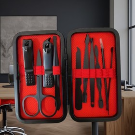 Resim 1 set Ev Tipi Paslanmaz Çelik Tırnak Makası Seti, Siyah Saklama Kutusu, Çok Fonksiyonlu Araçlar, Ev ve Seyahat Malzemeleri, Sağlıklı Ev El Ayak Bakım Kiti, tırnak kiti, tırnak makası, Elektrik Gerektirmez 