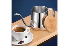 Resim Feyza Design Mini Slim Kettle 350 ml Çelik, Kahve Demleme Ibriği ve Cezvesi 