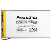 Resim Power-Xtra PX5861107 - 3.8V 5000 mAh Li-Polymer Pil - Devreli - 5.0A 