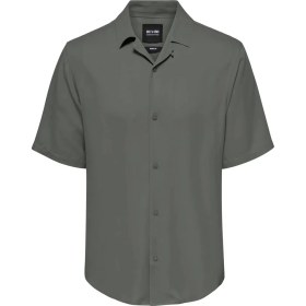 Resim Only & Sons Yeşil Erkek Gömlek 22024164 Onsdash Lıfe Res Shırt Nos 