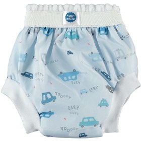 Resim Kujju 1 Beden Desenli Alıştırma Külodu(10-14 kg) - Mavi - Mavi-Beyaz / 2-3 Yaş 