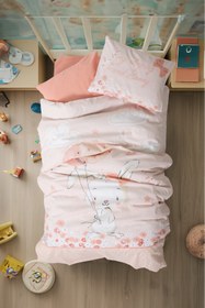 Resim Cotton Box Bebek Nevresim Takimi Rapeti Somon 