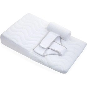 Resim Babyjem Bebek Yastığı Beyaz / Kemerli 