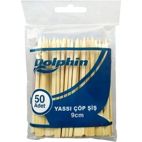 Resim Dolphin Yassı Çöp Şiş 9 CM 50'li 