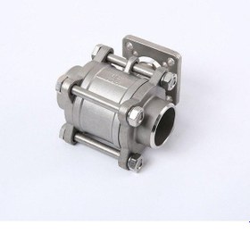 Resim Pazly 304 Ss Üç Parçalı Yüksek Platform Küresel Vana, İç Dişli/kaynaklı, Q11-16p 316 Mat. Dn20 316 Material Dn20 Threaded 