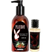 Resim Playboy Aromaterapi Çilek Massage Oil 120 ml + Çilek Aromalı Massage Vücut Masaj Yağı 50 ml 