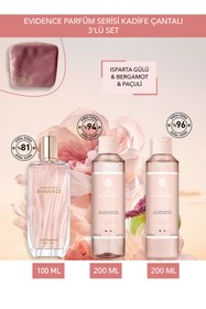 Resim Yves Rocher Evidence Parfüm Serisi Kadife Çantalı 3’lü Set-9916919 