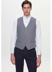Resim Twn Slim Fit Lacivert Armürlü Takim Elbise Kombinli 3efy5kmbn0552 Lacivert 